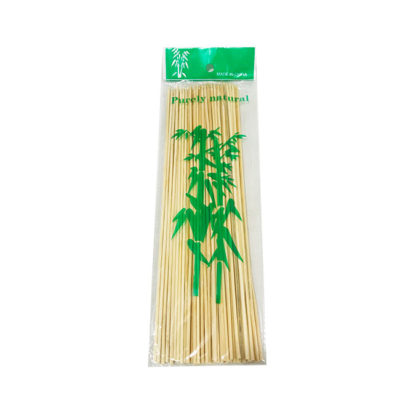 PALITO BROCHETT BAMBU BLISTER X 100 UNIDADES X 25 CM.